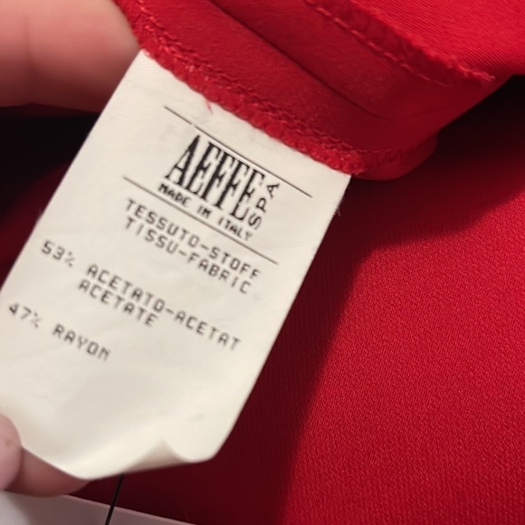 Moschino Red Sleeveless Blouse Cruise Me Baby - Picture 9 of 9